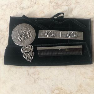 Vintage mirror & comb